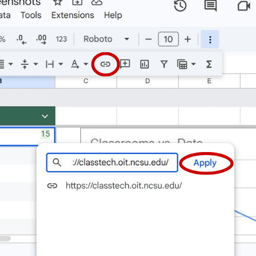 Link function in Google Sheets